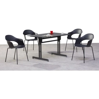 Best Stapelsessel Luna 56 Cm X 58 Cm 78 Cm Anthrazit/Anthrazit 4 Best Stapelsessel Luna 56 Cm X 58 Cm 78 Cm Anthrazit/Anthrazit – Bild 2