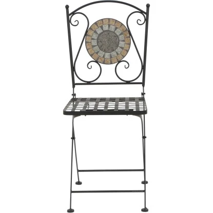 Siena Garden Klappsessel Prato Eisen 37 Cm X 36 Cm X 90 Cm Schwarz Mosaik 4 Siena Garden Klappsessel Prato Eisen 37 Cm X 36 Cm X 90 Cm Schwarz Mosaik – Bild 2