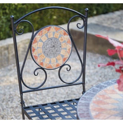 Siena Garden Klappsessel Prato Eisen 37 Cm X 36 Cm X 90 Cm Schwarz Mosaik 7 Siena Garden Klappsessel Prato Eisen 37 Cm X 36 Cm X 90 Cm Schwarz Mosaik – Bild 5