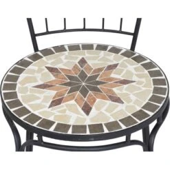 Siena Garden Stapelsessel Stella Eisen 40,5 Cm X 42 Cm X 95 Cm Schwarz Mosaik -Gartenpflege Geschäft 720939 1346 08