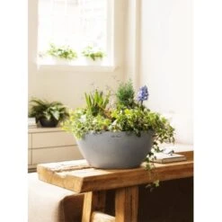 Lechuza Pflanzgefäß Cubeto Stone 30 Steingrau Ø 30 Cm -Gartenpflege Geschäft 754214 4186 3