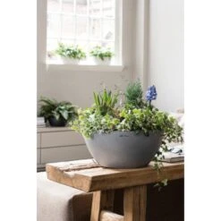 Lechuza Pflanzgefäß Cubeto Stone 30 Steingrau Ø 30 Cm -Gartenpflege Geschäft 754214 4186 4