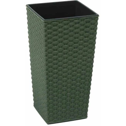 Siena Garden Pflanzgefäß Eco Paris Grün 25x25x46,5 Cm 3 Siena Garden Pflanzgefäß Eco Paris Grün 25x25x46,5 Cm