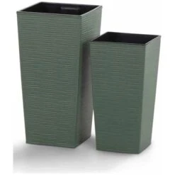 Siena Garden Pflanzgefäß Eco Nizza Grün 25x25x46,5 Cm -Gartenpflege Geschäft 8629123 1346 2