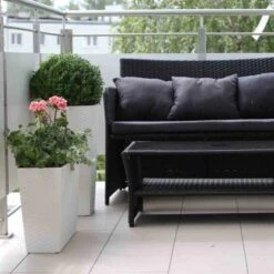 Siena Garden Pflanzgefäß Modern Paris Weiß 40x40x75,3 Cm 13 Siena Garden Pflanzgefäß Modern Paris Weiß 40x40x75,3 Cm -Gartenpflege Geschäft 8630428 1346 6