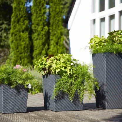 Siena Garden Pflanzgefäß Modern Nizza Graphit 35x35x68,0 Cm 8 Siena Garden Pflanzgefäß Modern Nizza Graphit 35x35x68,0 Cm – Bild 6