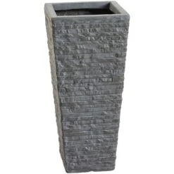 Pflanztopf Valsonne 38 Cm X 17 Cm X 17 Cm Anthrazit