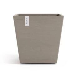 Ecopots Pflanztopf Rotterdam Braungrau 25,2 Cm X 24,5 Cm