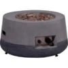 Dobar Outdoor-Feuerschale Mit Gasflamme Calido Ø 60 Cm Grau -Gartenpflege Geschäft lavaofengasfeuerstelle 01