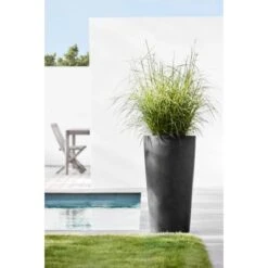 Ecopots Pflanztopf Amsterdam Extrahoch Dunkelgrau 50 Cm X 90 Cm -Gartenpflege Geschäft rdamExtraHigh90DarkGrey 90